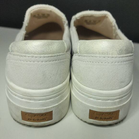 Womens Dr Scholls Loafer Shoe Cream Color Suede Size 8 - Picture 6 of 8